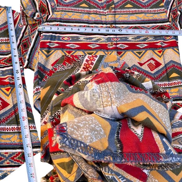 PS Sport Striped Abstract 100% Cotton Button-up Shirt Sz M - Picture 3 of 6